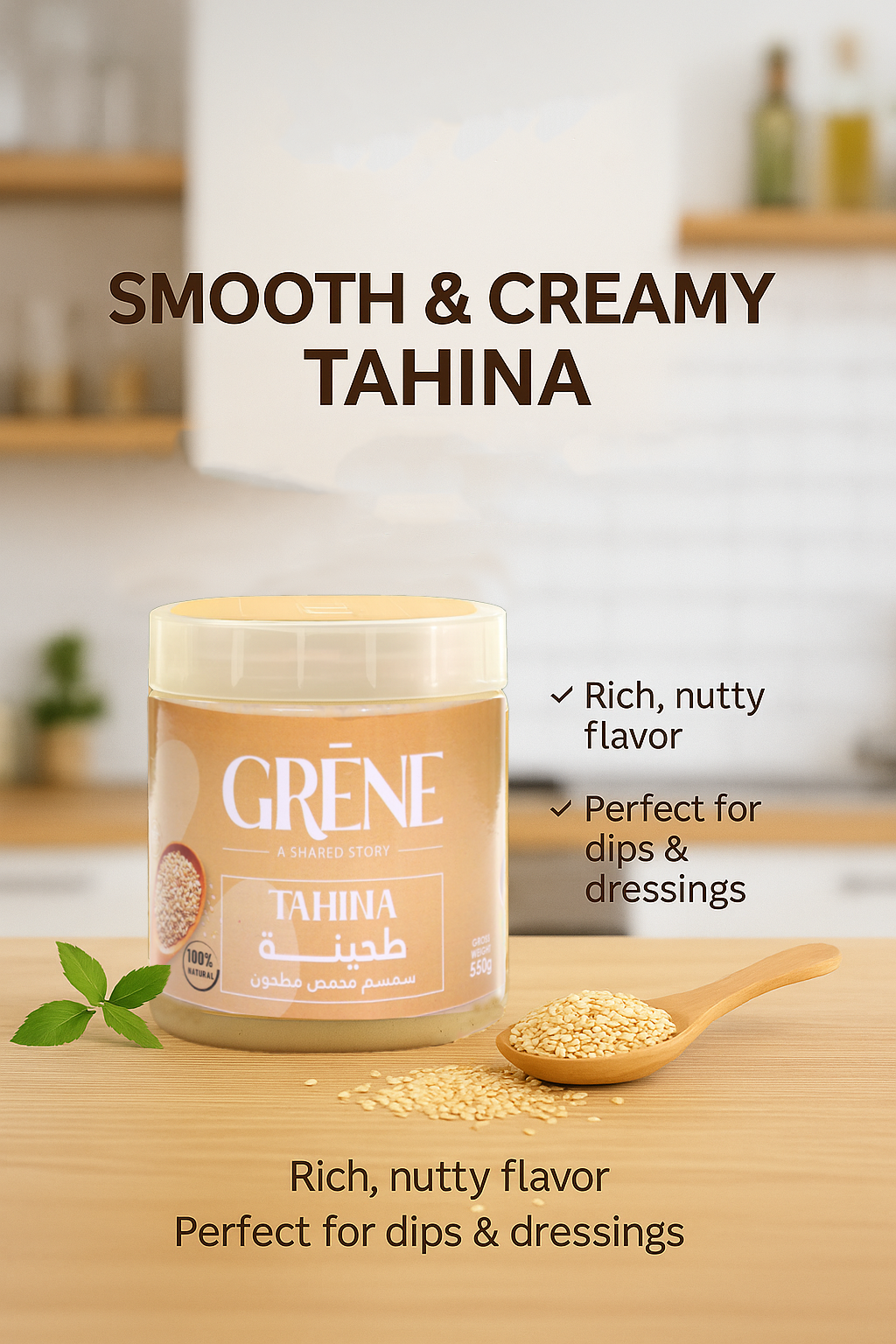 Pure Sesame Tahini 550G