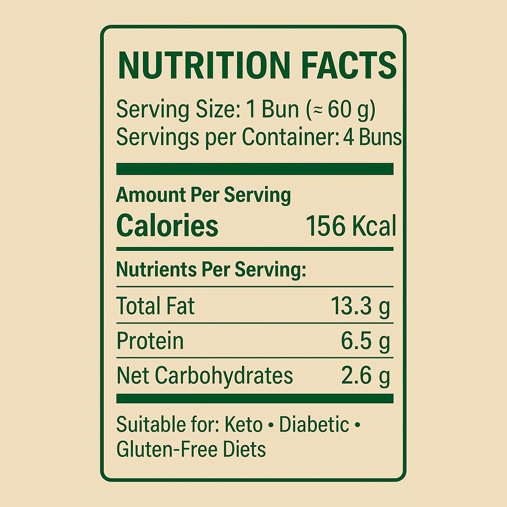 Gluten-Free Burger Buns Pack of 4